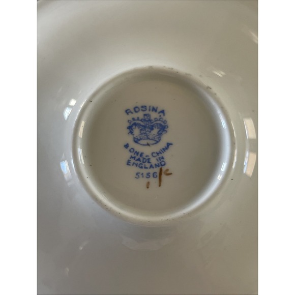 VTG ROSINA Bone China Cup & Saucer Set. Made In England - Picture 4 of 8